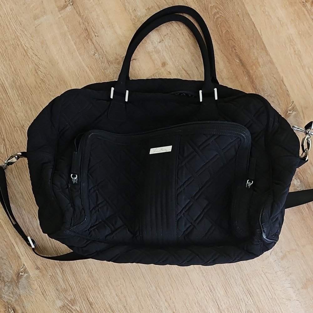 Vera Bradley Duffle, Black, Large Weekender, Black